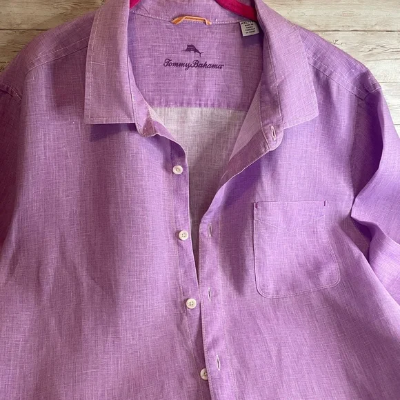 Tommy Bahama Purple Shirt - Picture 7 of 12